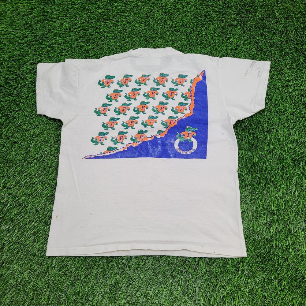 Vintage 80s Florida Gators Football Shirt M/L 20x23 Crop USA